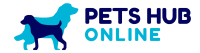 Pets Hub Online Logo - 1500 x 400 px