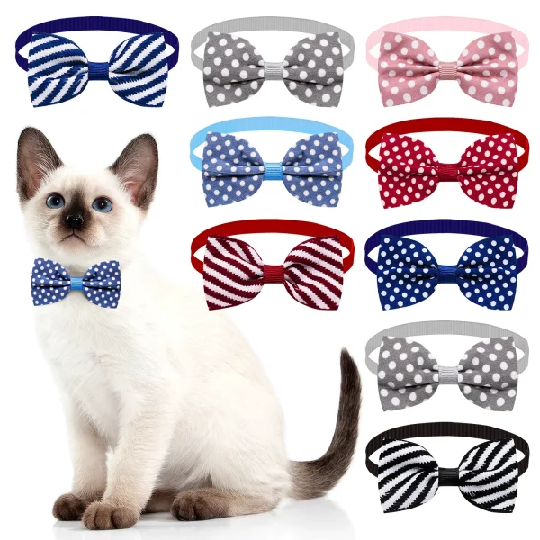 20pcs Dog Acccessories Dog Bow Tie  Bulk Dog Collar Bow Dog Bowtie Small Dog Cat Pet Supplies Dog Fashion Accessoreis Bow - Image 6